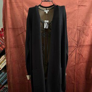 Stylish J.Jill black duster - NWT